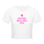 Sauftrag Malle Girls Cropped T-Shirt - weiß