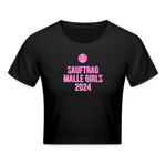 Sauftrag Malle Girls Cropped T-Shirt - Schwarz