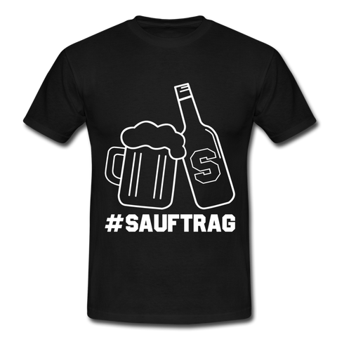#Sauftrag T-Shirt - black
