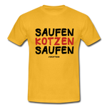 Saufen - kotzen - saufen - Gelb