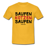 Saufen - kotzen - saufen - Gelb