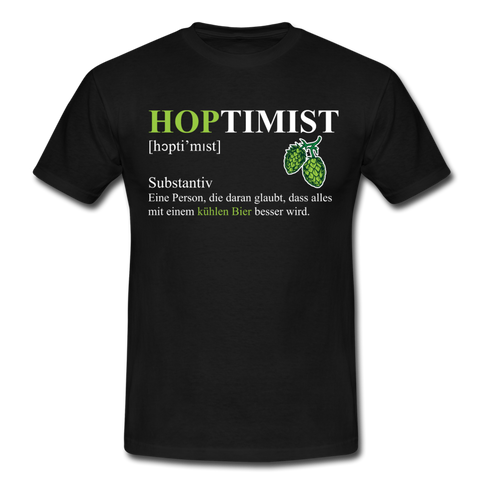 Hoptimist T-Shirt - Schwarz