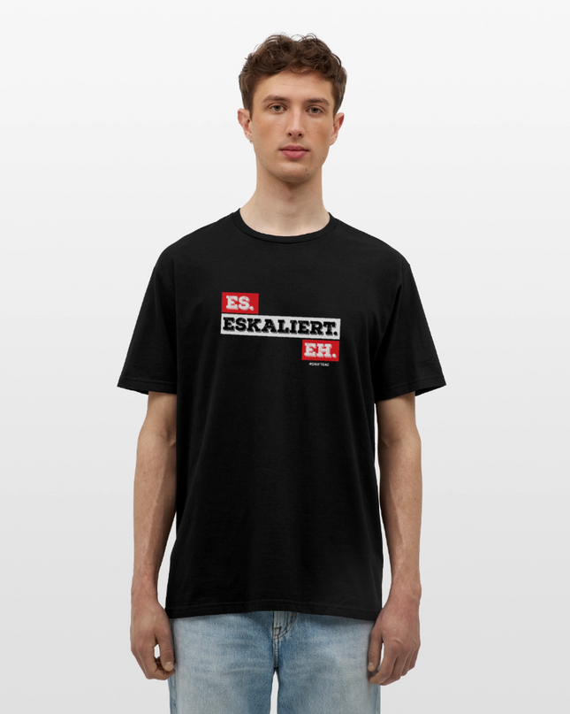 Eskaliert T-Shirt - Schwarz