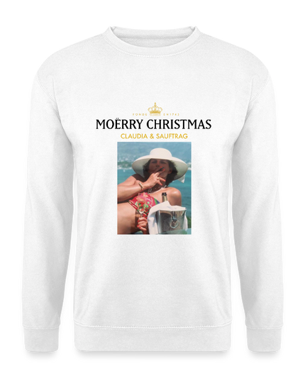 "MOËRRY CHRISTMAS" - Pulli Unisex - Weiß