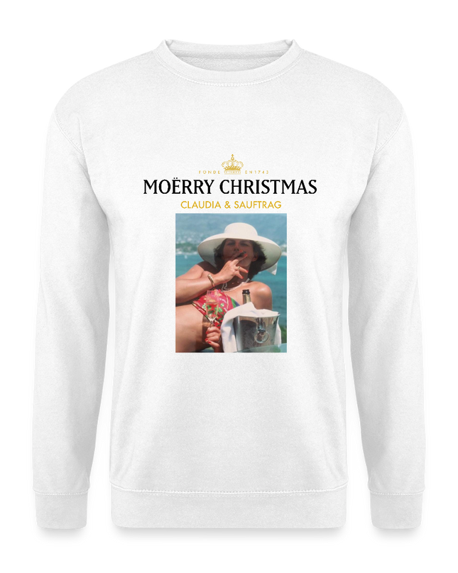 "MOËRRY CHRISTMAS" - Pulli Unisex - Weiß