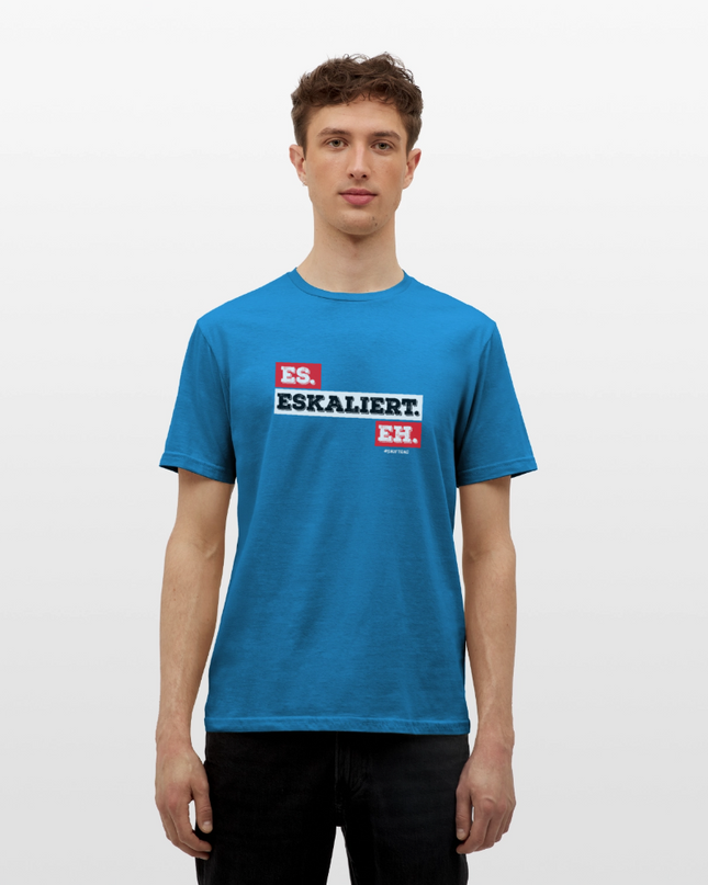 Eskaliert T-Shirt - Royalblau