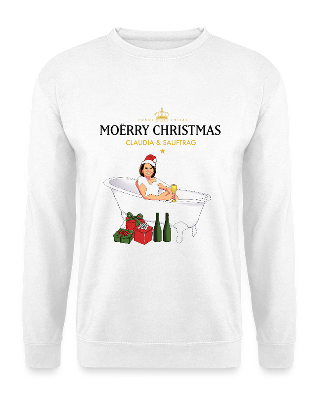 Claudia Obert x Sauftrag Pulli Unisex - Weiß