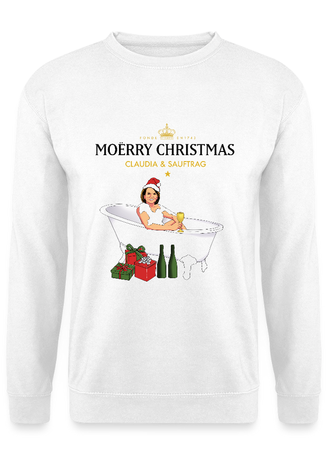 Claudia Obert x Sauftrag Pulli Unisex - Weiß