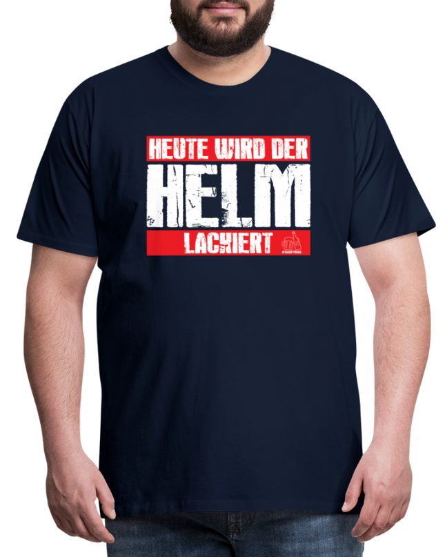 Helm lackiert T-Shirt - Navy