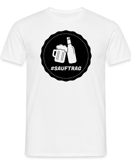 Sauftrag Klassik T-Shirt - Weiß