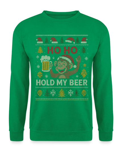"Hold my Beer" - Weihnachtspullover - Kelly Green
