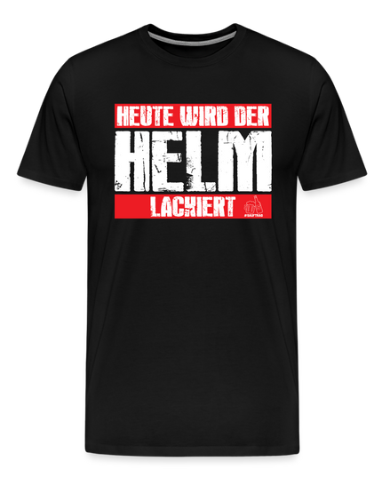 Helm lackiert T-Shirt - Schwarz