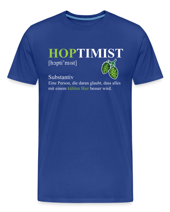Hoptimist T-Shirt - Königsblau