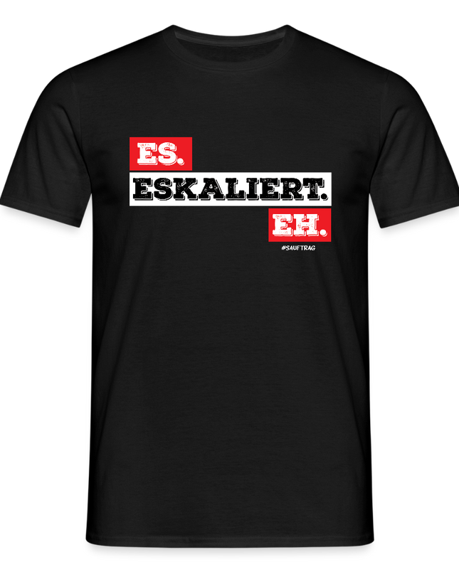 Eskaliert T-Shirt - Schwarz