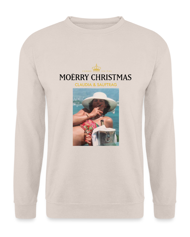 "MOËRRY CHRISTMAS" - Pulli Unisex - Sand