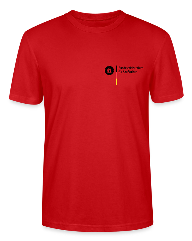 Malle T-Shirt „Bundesminister für Saufkultur“ - Rot