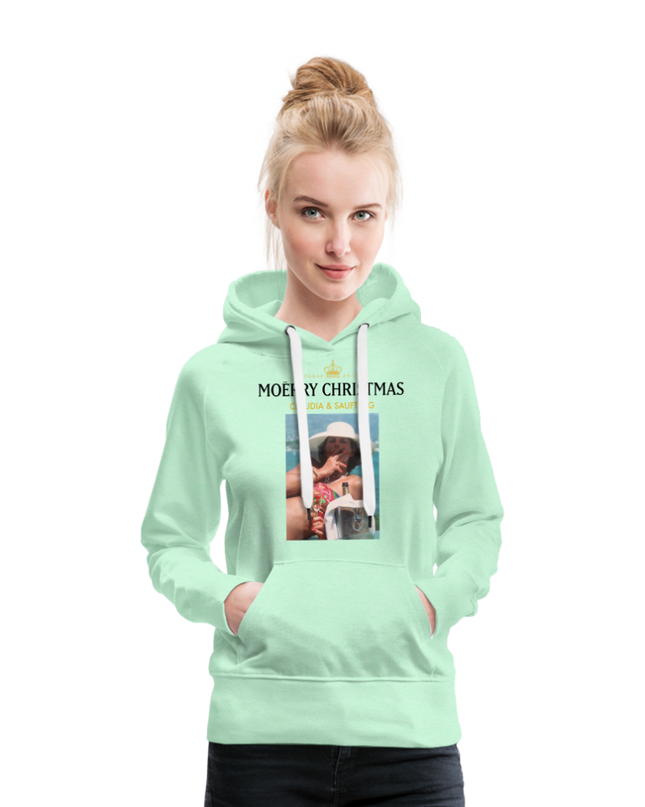 Claudia x SAUFTRAG Hoodie - helles Mintgrün
