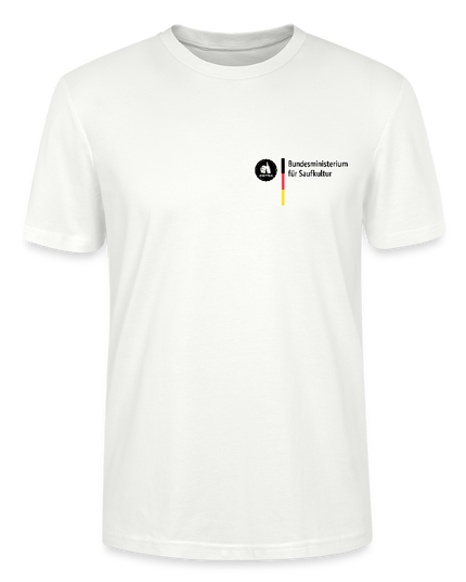 Malle T-Shirt „Bundesminister für Saufkultur“ - Weiß