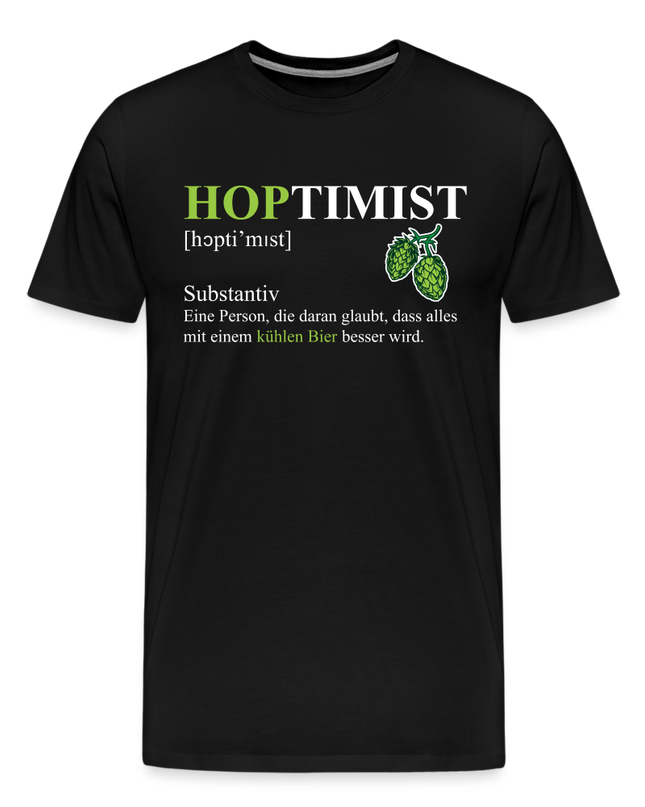 Hoptimist T-Shirt - Schwarz