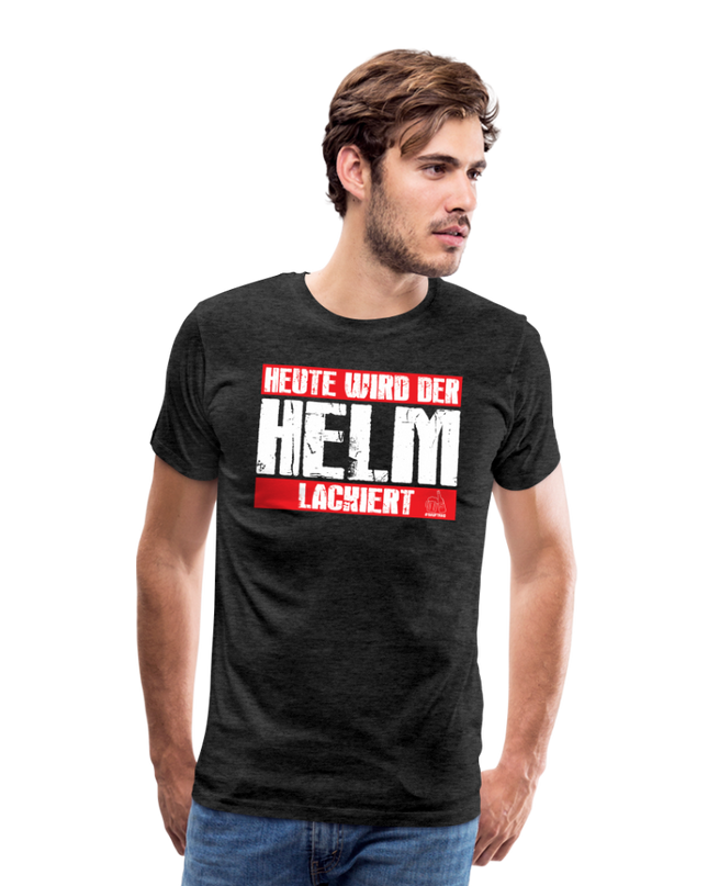 Helm lackiert T-Shirt - Anthrazit