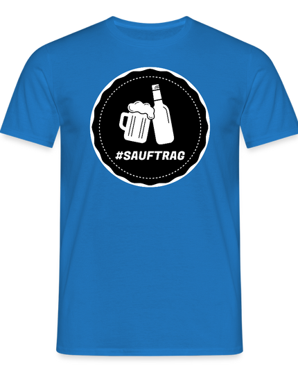 Sauftrag Klassik T-Shirt - Royalblau