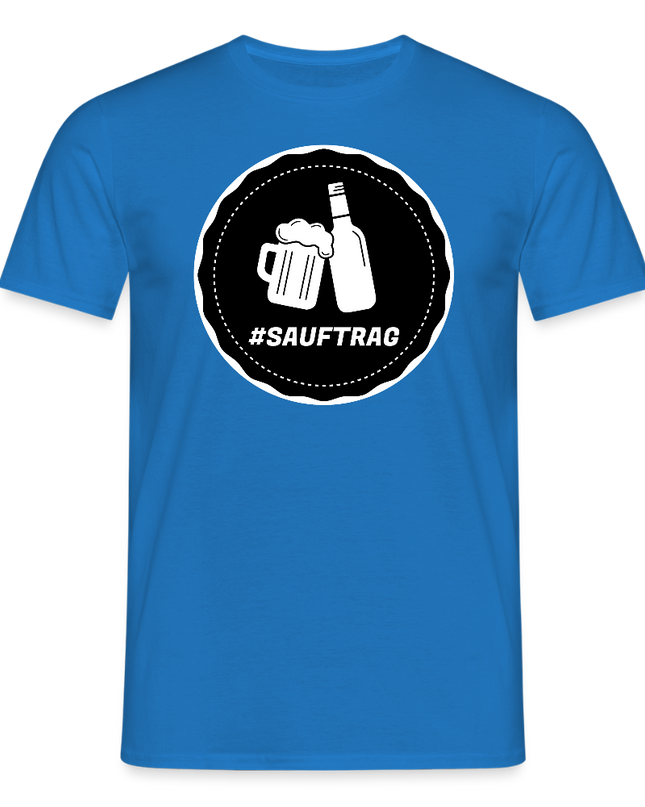 Sauftrag Klassik T-Shirt - Royalblau
