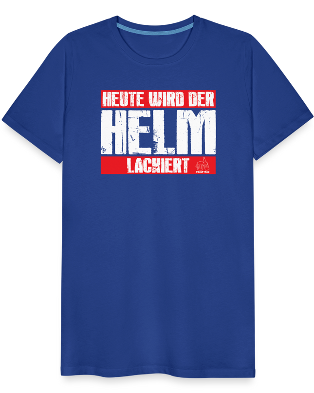 Helm lackiert T-Shirt - Königsblau