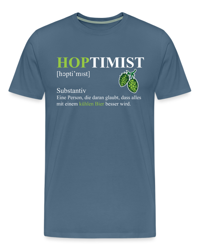Hoptimist T-Shirt - Blaugrau