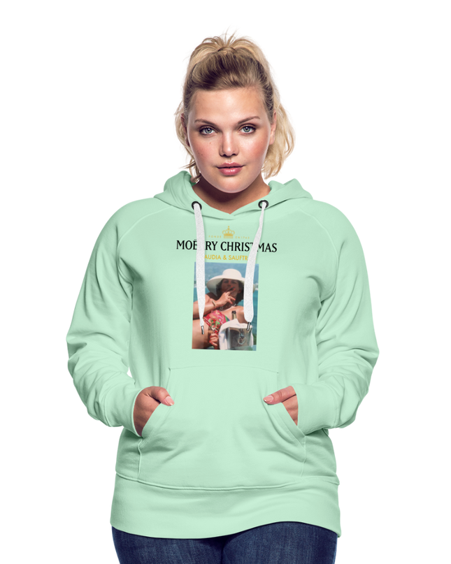 Claudia x SAUFTRAG Hoodie - helles Mintgrün