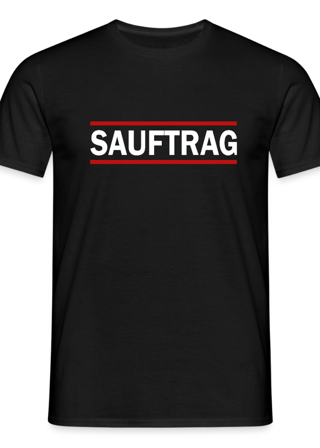 "Sauftrag"  Shirt - Schwarz