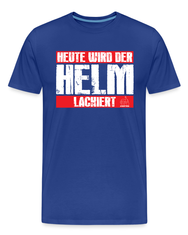 Helm lackiert T-Shirt - Königsblau