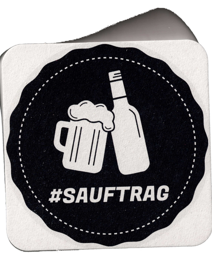 Bierdeckel - Sauftrag
