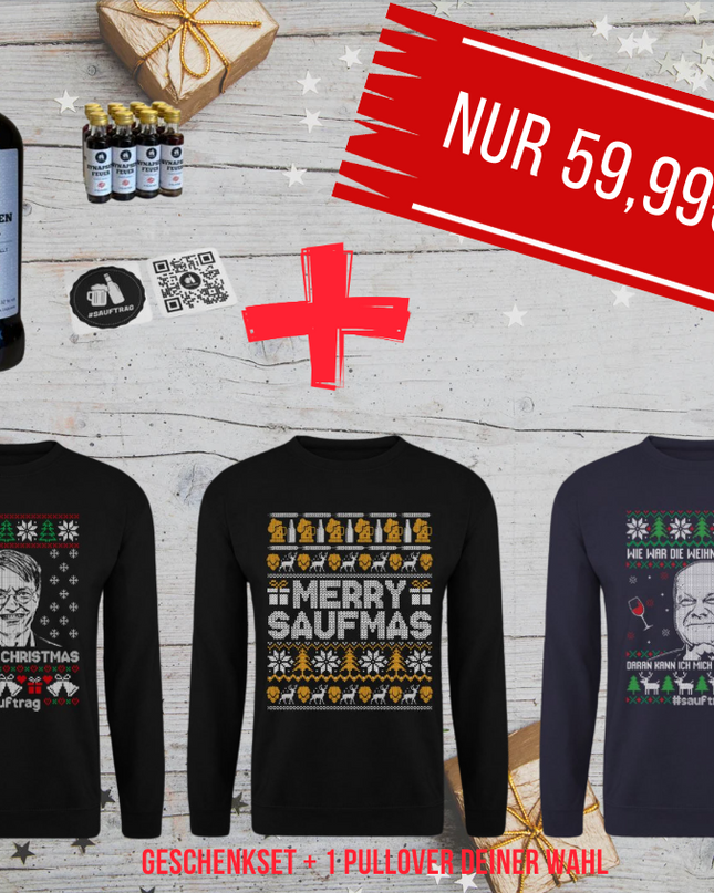 Weihnachts Geschenkset - Pullover + Synapsenfeuer-Set