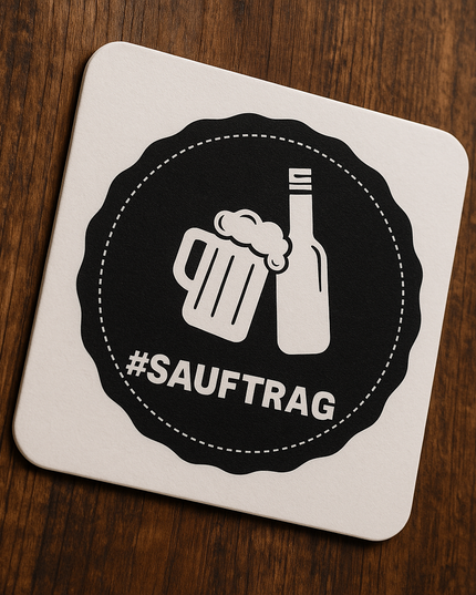 Bierdeckel - Sauftrag