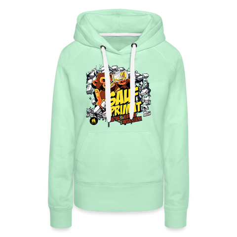 Saufprimat - Frauen Premium Hoodie - helles Mintgrün