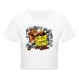 Saufprimat - Crop T-Shirt - weiß