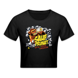 Saufprimat - Crop T-Shirt - Schwarz