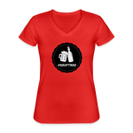 SAUFTRAG KLASSIK Frauen V-NECK T-SHIRT - Rot