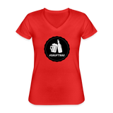 SAUFTRAG KLASSIK Frauen V-NECK T-SHIRT - Rot