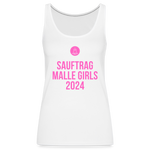 Sauftrag Malle Girls Premium Tank Top - weiß