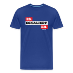 Eskaliert T-Shirt - Königsblau