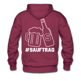 #Sauftrag Premium Hoodie - bordeaux