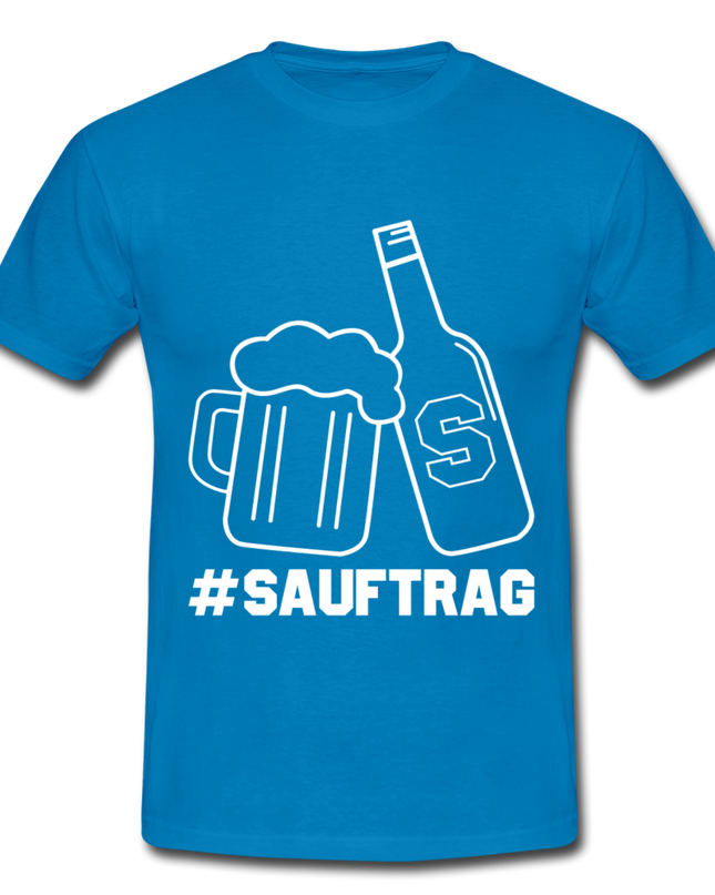 #Sauftrag T-Shirt - royal blue