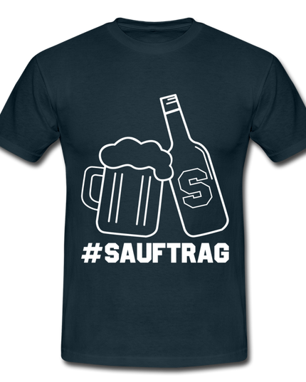#Sauftrag T-Shirt - navy