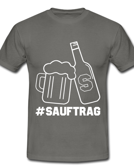 #Sauftrag T-Shirt - graphite grey