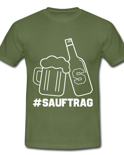 #Sauftrag T-Shirt - military green
