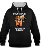 Schwarz/Grau meliert / S