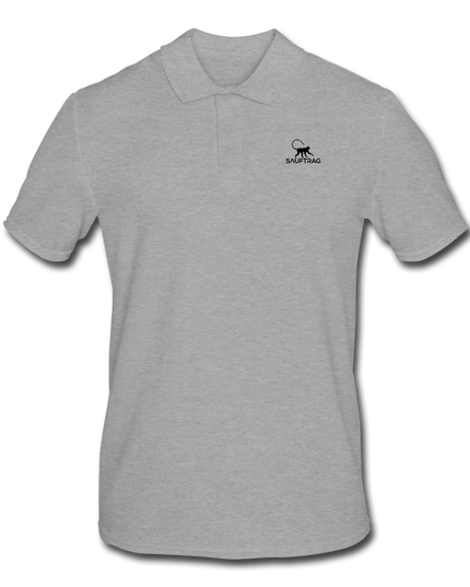 Primativ Polo Shirt - Grau meliert