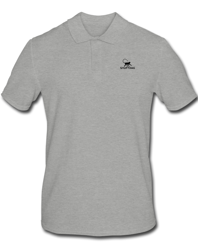 Primativ Polo Shirt - Grau meliert