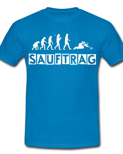 Das EvolutionSauftrag T-Shirt - Royalblau